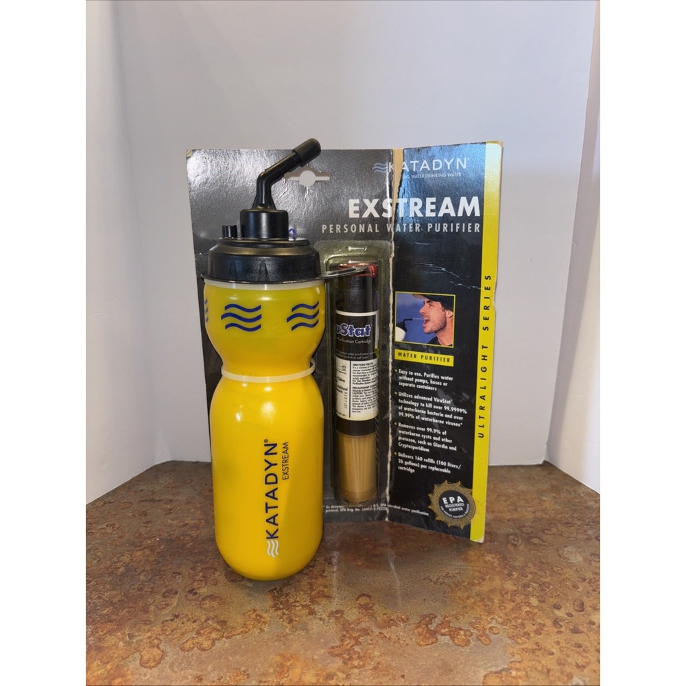 Katadyn ExStream Personal Water Purifier Bottle Filtration System